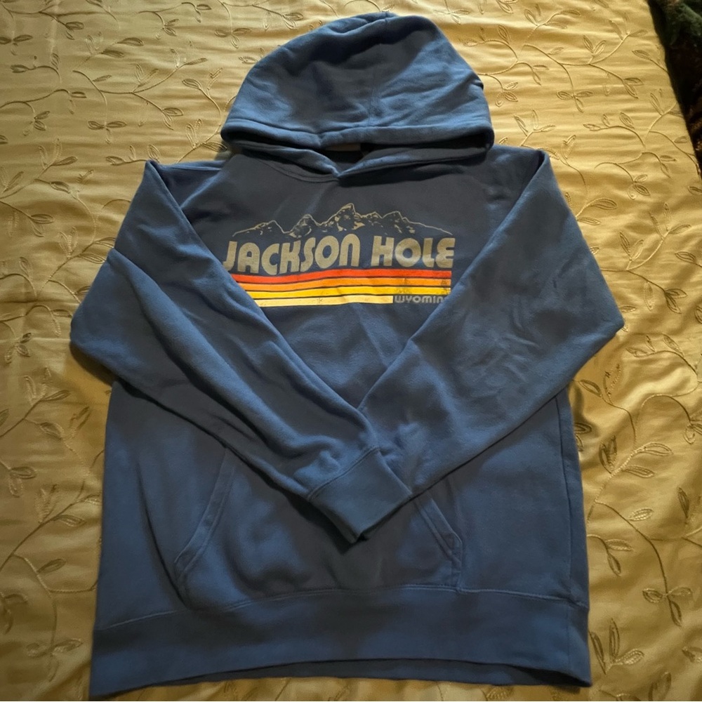 Blue Jackson Hole Hoodie Sweatshirt